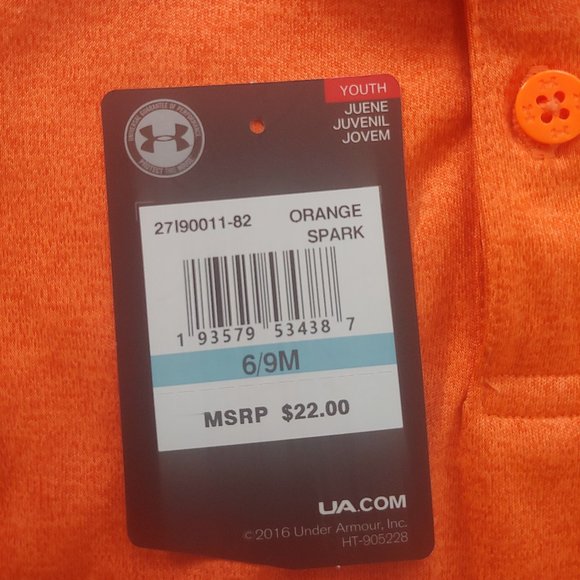 Authentic Under Armour baby onesie 6-9M - Picture 5 of 5